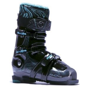 Full Tilt Mary Jane Ski Boots Turquoise Blue Black Fleece Lined 27/28 10.5 Women